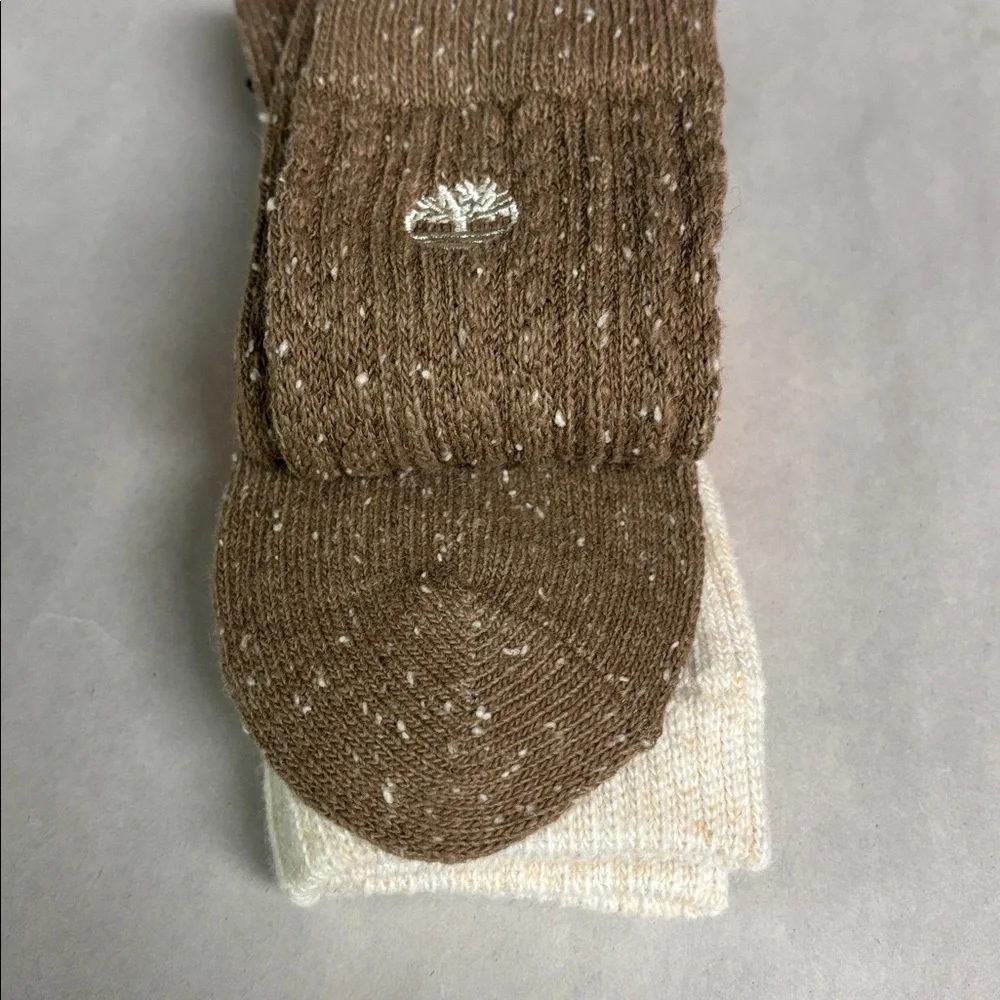 New Timberland Socks Women’s 2 Pair Wool Blend Boot Socks Casual Activewear - Picture 12 of 13
